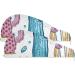 Hand Drawn Cactus Hair Towel 2 Pack | Super Absorbent Quick Dry Hair Turbans for Women & Girls - Buy Online on GoSupps.com
