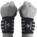 Professional Grade Wrist Wraps 2 Pack - Support Braces for Powerlifting Strength Training Bodybuilding & Crossfit - Unisex Black & Gray - Buy Online on GoSupps.com