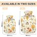 Zoo Hot Water Bottle - Cute Fox Rabbit Owl Design for Warm Winter Comfort | 2L for Bed Neck & Shoulders - Buy Online on GoSupps.com