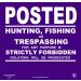 Minuteman No Trespassing No Hunting No Fishing Vinyl Signs on a Roll - 50 Count Purple - Buy Online on GoSupps.com