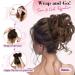 REECHO Messy Bun Hair Piece Updo Elastic Synthetic Hair Donut Scrunchies - Grey/Brown/Silver/White - Buy Online on GoSupps.com