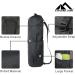 Explore Land Oxford Yoga Mat Storage Bag with Breathable Window and Large Pocket - Fits 1/2 Inch Yoga Mat - Black - Buy Online on GoSupps.com
