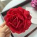 Rose Claw Clip | Rose Brooch Floral Hairpin Floral Hair Clips Non Slip Strong Hold Blooming Rose Claws Clips for Thin Hair and Thick Hair 9cm - Buy Online on GoSupps.com