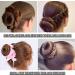 7pcs MORGLES Donut Hair Bun Maker Set - Dark Brown | Includes 5 Elastic Bands & 20 Hair Pins - Buy Online on GoSupps.com
