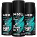 AXE Body Spray Deodorant Apollo 3-Pack 48H High-Definition Scent & Odor Protection Sage & Cedarwood Aluminum-Free 1 Oz Ea