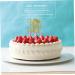 TOPBATHY Birthday Cake Toppers 10pcs 2021 Graduation Cake Arrangement Food Socket Paper Cake Topper Golden 13x13.5cm - Buy Online on GoSupps.com