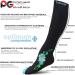 Physix Gear Compression Socks 20-30 mmHg for Men & Women - XXL Black Blue Flower - Athletic Fit for Running Nurses Maternity Pregnancy - Boost Stamina Circulation & Recovery - Buy Online on GoSupps.com