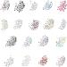 FEIlei 100Pcs Mixed Glass Crystal Hybrid Diamond Rhinestones Nail Art Decorations Drop Rhombus Flatback Stones 3D Gems - Buy Online on GoSupps.com