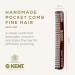 Kent Handmade Fine Toothed Pocket Comb - Premium Quality Grooming Essential - Buy Online on GoSupps.com