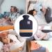OliviaLiving 2L Hot Water Bottle Classic Striped - Reusable Hot Cold Pack for Pain Relief - Buy Online on GoSupps.com