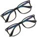 Shop HEEYYOK Light Leak Model Blue Light Filter Glasses for Men & Women | Anti-UV Screen Glasses with Bag | Quality +0.75 C1C1 - Buy Online on GoSupps.com