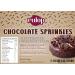 Rulop Chocolate Sprinkles 200g Dairy Free Resealable Chocolate Strands Perfect for Topping Cakes and Ice Cream - Buy Online on GoSupps.com
