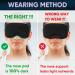 Elehold Weighted 3D Sleep Mask with Adjustable Strap, Portable Blackout Eye Mask for Night Sleep, Yoga, and Travel - Includes 2 Earplugs - Buy Online on GoSupps.com