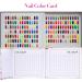 Nail art display 120 color nail color card nail color display book 120 color nail polish color chart nail practice card nail polish display board nail polish display shelf nail art display book - Buy Online on GoSupps.com