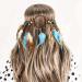 Boho Feather Headband Dream Catcher Hair Band - Handmade Tassel Headpiece for Women and Girls (Blue) - Buy Online on GoSupps.com