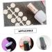 FOMIYES 24 Sets Nail Display Board Clear Nail Varnish Real Hair Side Fringe Nail Color Display Chart Nail Display Chart Fake Plastic Nail Color Display Board Nail Polish White 3d Template - Buy Online on GoSupps.com