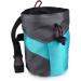 Navaris Chalk Bag for Bouldering - Lightweight Magnesia Bag with Waist & Brush Belt | Light Gray & Light Blue - Buy Online on GoSupps.com