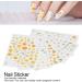 6 Sheets Nail Art Stickers Nail DIY Stickers Easy To Disassemble Self Adhesive Design Environmentally Friendly Material Sunflower Daisy Pattern Nail Art Decals Nail Glue - Buy Online on GoSupps.com