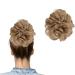 hair pieces for women messy buns hair piece Curly Wavy Hair Scrunchies Accessories Pieces Synthetic Updo Donut Ponytail Hair Extension extensions For Women Girls fluffy fake invisible brown. Dirty Blonde