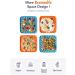 LE TAUCI PET Lick Mat for Dogs and Cats - 5.5 Ceramic Slow Feeder Bowl | Anxiety Relief Dog Lick Pad | Puzzle Feeder for Treats | Enrichment Toy - Multi-colored - Buy Online on GoSupps.com
