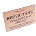 Septic Tank Pine Effect Sign Plaque Notice for Toilet Bathroom W.C only Flush Toilet Paper - Buy Online on GoSupps.com