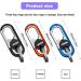 Buy Tuzhe Keychain Carabiner Set - 3 Rust-Free Steel Carabiners with 6 Key Rings in Black Red Blue | International Shipping Available - Buy Online on GoSupps.com