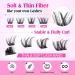 DIY Eyelash Extension Clusters - Wispy Individual Lashes 8-15mm | D Curl 72pcs | Yawamica - Buy Online on GoSupps.com