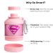 SmartShake Whey2Go Funnel & Protein Box - 110 ml Storage Box - DC Supergirl Edition - Perfect for Protein Shakes & Supplements - International Shipping Available - Buy Online on GoSupps.com