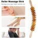 15-Roller Trigger Point Massager for Muscle Relaxation & Lymphatic Drainage - 360 Rotation (Yellow) | International Shipping Available - Buy Online on GoSupps.com