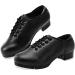 Sogebo Men's Leather Jazz Tap Shoes Adult Dance 10.5 Black - Premium Quality Tap Shoes for Men - Buy Online on GoSupps.com