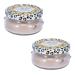 Tyler Creamy Beige 3.4 Ounce Glass Aromatherapy Scented Jar Candle Pack of 2 High Maintenance