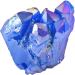 Buy Nupuyai Titanium Coated Blue Bergkristall Druse - Irregular Quartz Geode Crystal Cluster for Reiki & Feng Shui Decoration | International Shipping Available - Buy Online on GoSupps.com