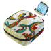 Flying Beautiful Phoenix and Flower Women's Binding Pocket Large menstrual cup bags with zipper periodic inserts bags storage panty liners tampons for girls and multi-colored 04