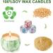 Onlywax 4 x 125g Scented Soy Wax Candles Gift Set Rose Lavender Vanilla Lemongrass Aromatherapy for Women - Buy Online on GoSupps.com