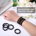 100 Pieces Seamless Cotton Hair Ties for Thick Hair - Elastic Ponytail Holders & Headbands - No Kinking Hair Accessories (Black) - Buy Online on GoSupps.com