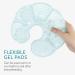 Navaris Thermo Pads Chest Pillow Set - 2 Gel Pearl Cooling & Heating Pillows for Breastfeeding - Reusable Warm Cold Compress - Blue - Buy Online on GoSupps.com