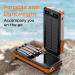 Alpha Digital Outdoor Solar Portable Power Bank with Wireless Charging 10000mAh - Orange - Buy Online on GoSupps.com