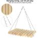 Swing Squirrels Swing Parrots-13 * 20cm Wooden Natural Stripe Round Log Parrots Hanging Swing for Chinchilla Squirrels - Buy Online on GoSupps.com