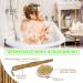 Long Handle Shower Exfoliator Brush - Natural Bristle Body Brush for Cellulite & Dry Skin - Detachable Handle - Buy Online on GoSupps.com