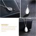 GALPADA Silver Chain Essential Oil Diffuser Necklace | Teardrop Pendant for Men & Women | Stunning Birthday Gift & Locket for Ashes - Buy Online on GoSupps.com