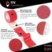 NV Compression Kinesiology Tape | 5m Roll for Exercise, Sports & Injury Recovery - Red - Buy Online on GoSupps.com