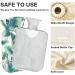 NAANLE 1L Hot Water Bottle with Banana Leaves Cover Pain Relief & Heat Therapy for Cramps Hands & Feet - Buy Online on GoSupps.com