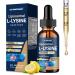 Liposomal L-lysine 1000MG Liquid Drops 13-in-1 Lysine Supplements Monolaurin Olive Leaf Extract with Vitamin C B6 D3 B12 & Zinc for Collagen Lip skin & Immune Support for Kids & Adults 2oz - Buy Online on GoSupps.com