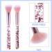 WLLHYF 7 Pack Makeup Brush Set Stylish Glitter Cosmetics Brushes Kit Professional Blending Brush with Crystal Sequins Handle for Eye Shadow Eyeliner Foundation Powder Concealer Blush Lip Women (Pink) - Buy Online on GoSupps.com