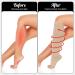 umorismo 2 Pair Flight Compression Socks Toeless Support Socks Open Toe Compression Stockings Calf Pressure Socks for Women Ladies Maternity Pregnancy Flying Travel Work Long Haul Flight L-XL - Buy Online on GoSupps.com