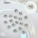 FEIlei 10Pcs Flatback Glass Nails Rhinestones Nail Art Decoration Manicure Accessory - Buy Online on GoSupps.com