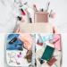 LED Foldable Travel Makeup Mirror - 5x7 inches, 3 Color Light Modes, USB Rechargeable - Rose Gold - Buy Online on GoSupps.com