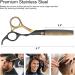 Hairdressing Scissors Jiasoval 6 Inch Hair Cutting Scissor & Thinning Scissors Hairdressing Stainless Steel Barber Scissors with Leather Cover Comb Hair Clip Professional Salons Hair Shears Set - Buy Online on GoSupps.com