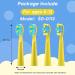 Seago Electric Toothbrush Heads for Kids - Replacement Heads for SG2303/SG958 - 4 Yellow Pieces - Buy Online on GoSupps.com
