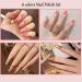 Nude Nail Polish Set - Quick Dry Long Lasting Neutral Colors for All Skin Tones - 4 Shades of Nude Pink - Perfect for French Manicure - No Cure Needed - Buy Online on GoSupps.com